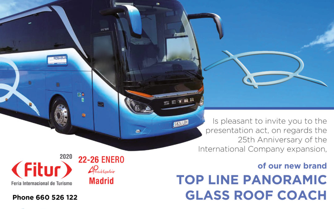 Rosabus – Fitur 2020 – TOP LINE PANORAMIC GLASS ROOF COACH